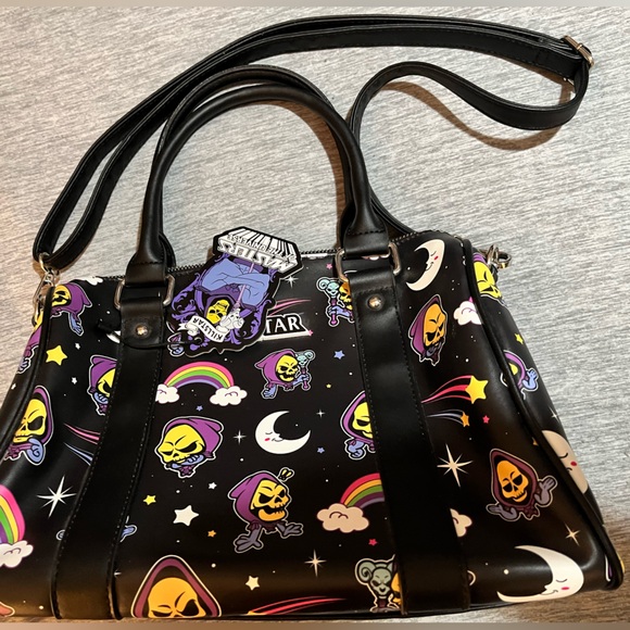 Killstar-Skeletor-‘Not Cute’ black handbag with shoulder strap bag. NWT. - Picture 6 of 7